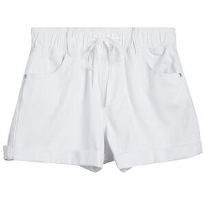 Dollhouse Boyfriend High Rise Rolled Cuff Slouchy White Jean Shorts X-Small NWT